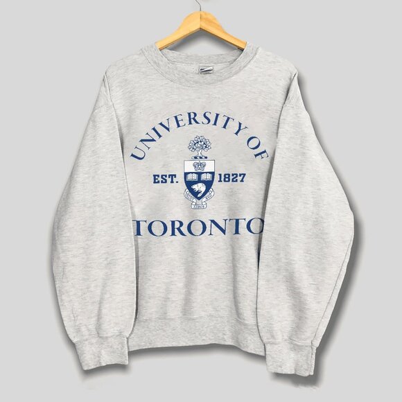 Vintage University Of Toronto EST 1827 Shirt, Retro Toronto College Sweatshirt - Picture 1 of 2